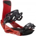 Salmon Rhythm Red Unisex Snowboard Bindings Front